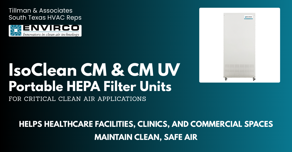Envirco IsoClean CM · Portable HEPA air cleaning