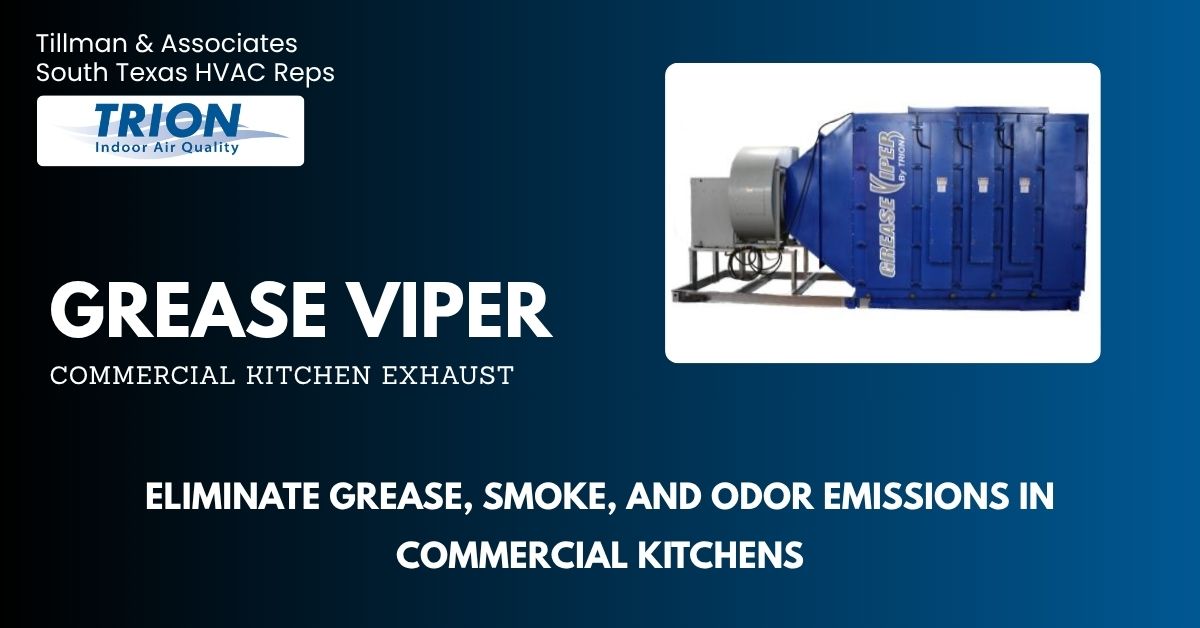 Trion Grease Viper · Commercial kitchen exhaust filtration